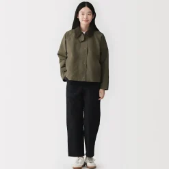 Vestes Et Manteaux^Muji Veste à col montant en velours côtelé déperlant pour femme