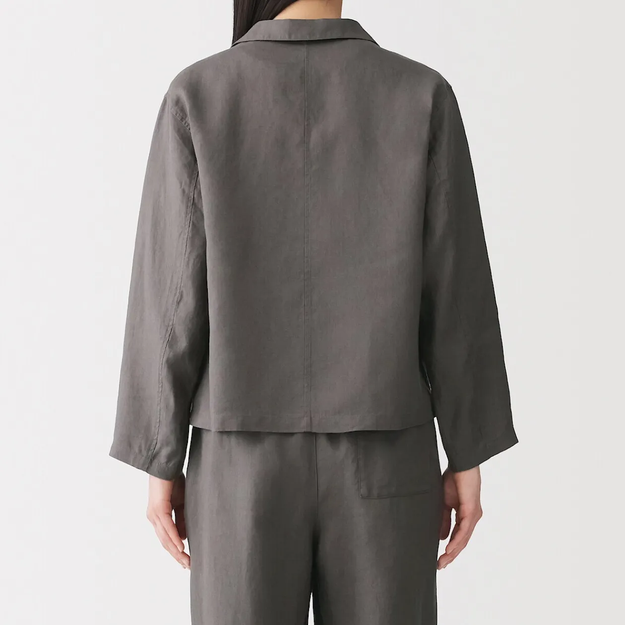 Vestes Et Manteaux^Muji Veste chemise en lin lavé pour femme