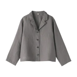 Vestes Et Manteaux^Muji Veste chemise en lin lavé pour femme