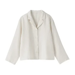 Vestes Et Manteaux^Muji Veste chemise en lin lavé pour femme