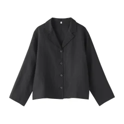 Vestes Et Manteaux^Muji Veste chemise en lin lavé pour femme