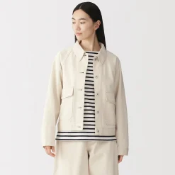 Vestes Et Manteaux^Muji Veste de travail denim en kapok mélangé pour femme