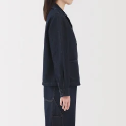 Vestes Et Manteaux^Muji Veste de travail en denim mélangé kapok pour femme