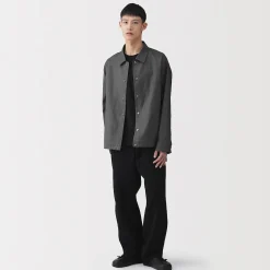 Vestes Et Manteaux^Muji Veste en lin avec cordon de serrage pour homme