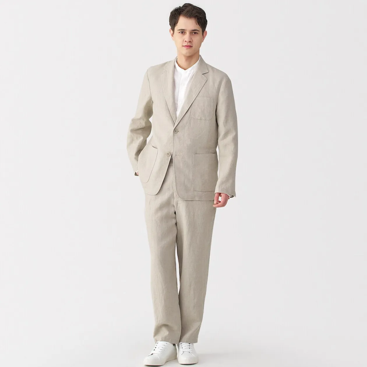 Vestes Et Manteaux^Muji Veste en lin pour homme