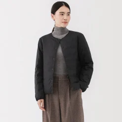 Vestes Et Manteaux^Muji Veste légère pliable en nylon recyclé sans col pour femme