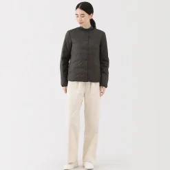 Vestes Et Manteaux^Muji Veste légère pliable en nylon recyclé sans col pour femme