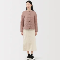 Vestes Et Manteaux^Muji Veste légère pliable en nylon recyclé sans col pour femme