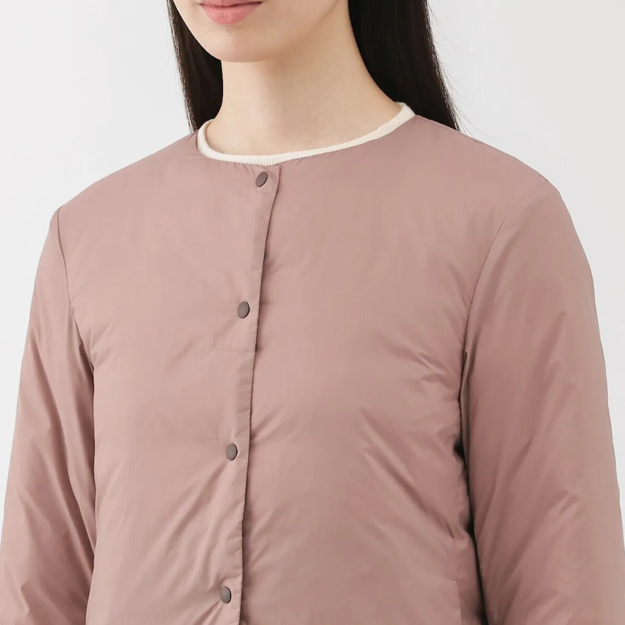 Vestes Et Manteaux^Muji Veste légère pliable en nylon recyclé sans col pour femme