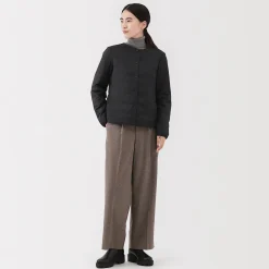 Vestes Et Manteaux^Muji Veste légère pliable en nylon recyclé sans col pour femme