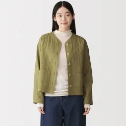 Vestes Et Manteaux^Muji Veste matelassée en gaze double de kapok mélangé pour femme