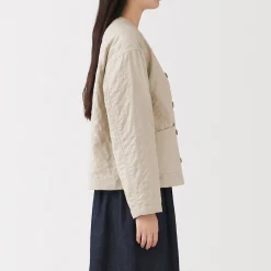 Vestes Et Manteaux^Muji Veste matelassée en gaze double de kapok mélangé pour femme