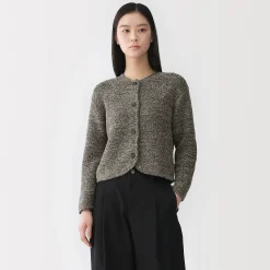 Pulls Et Cardigans^Muji Veste tricotée bouclée en mélange de coton pour femme
