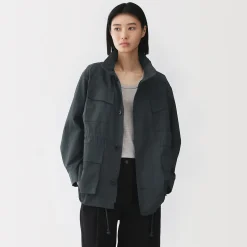 Vestes Et Manteaux^Muji Veste utilitaire en nylon à la teinture naturelle pour femme
