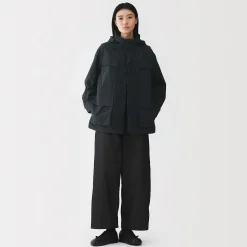 Vestes Et Manteaux^Muji Veste utilitaire en nylon à la teinture naturelle pour femme