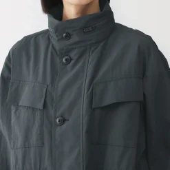 Vestes Et Manteaux^Muji Veste utilitaire en nylon à la teinture naturelle pour femme
