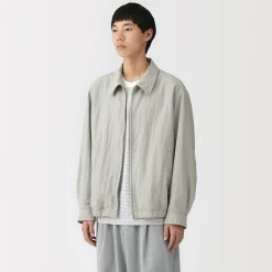 Vestes Et Manteaux^Muji Veste zippée en nylon recyclé déperlant pour homme