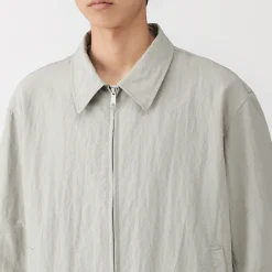 Vestes Et Manteaux^Muji Veste zippée en nylon recyclé déperlant pour homme